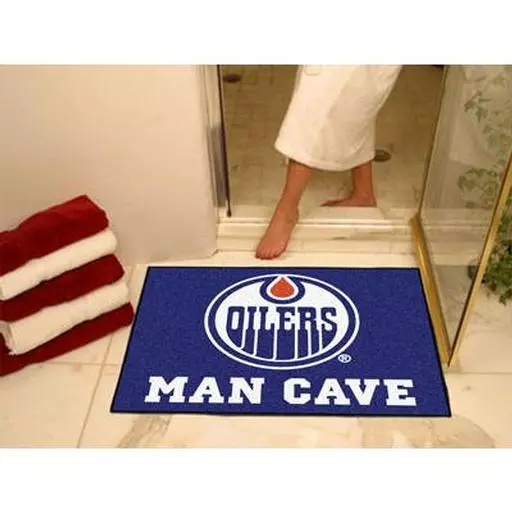 Edmonton Oilers Man Cave All-Star Mat 33.75"x42.5"