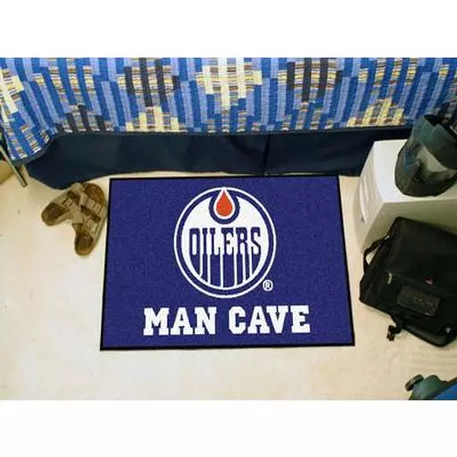 Edmonton Oilers Man Cave Starter Rug 19"x30"