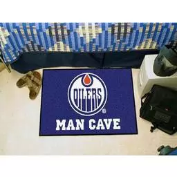Click here to learn more about the Edmonton Oilers Man Cave Starter Rug 19"x30".