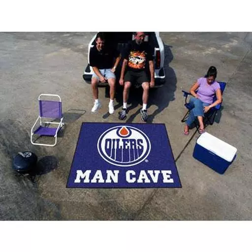 Edmonton Oilers Man Cave Tailgater Rug 5''x6''