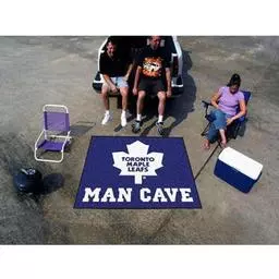 Click here to learn more about the Toronto Maple Leafs Man Cave Tailgater Rug 5''x6''.