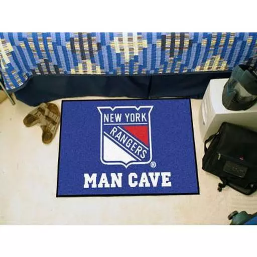 New York Rangers Man Cave Starter Rug 19"x30"