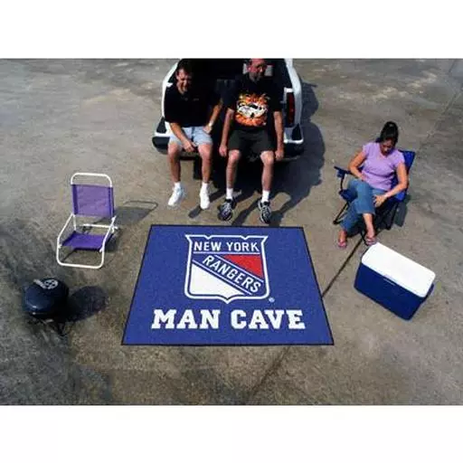 New York Rangers Man Cave Tailgater Rug 5''x6''