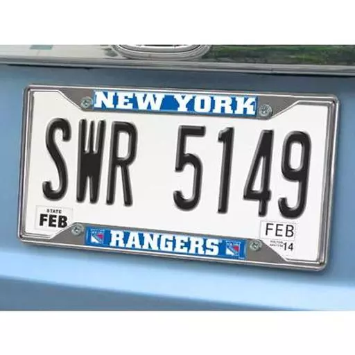 New York Rangers License Plate Frame 6.25"x12.25"