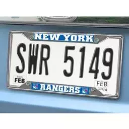 Click here to learn more about the New York Rangers License Plate Frame 6.25"x12.25".