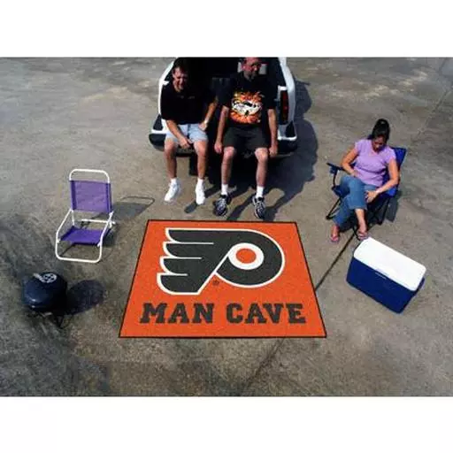 Philadelphia Flyers Man Cave Tailgater Rug 5''x6''