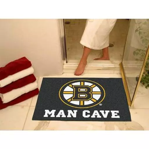 Boston Bruins Man Cave All-Star Mat 33.75"x42.5"