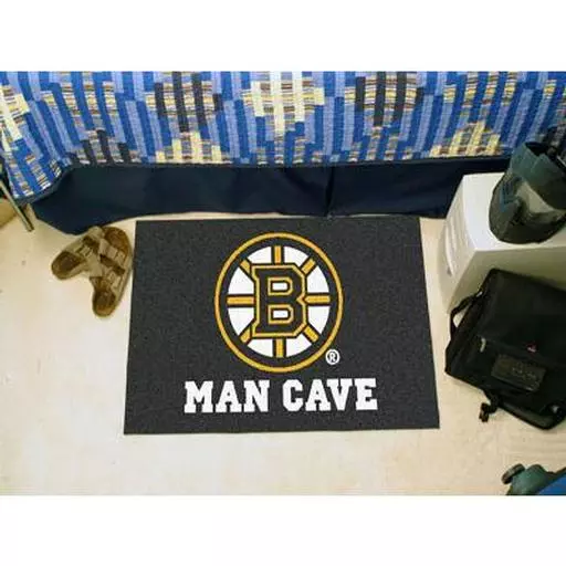 Boston Bruins Man Cave Starter Rug 19"x30"