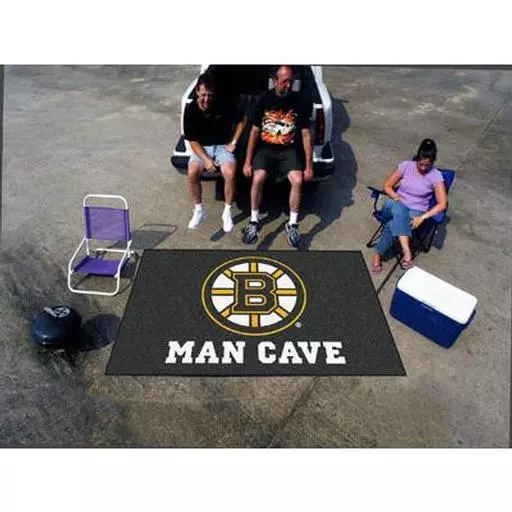 Boston Bruins Man Cave UltiMat Rug 5''x8''