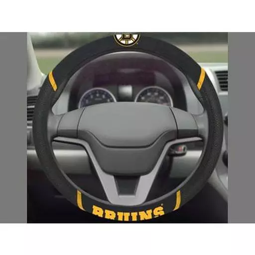 Boston Bruins Steering Wheel Cover 15"x15"