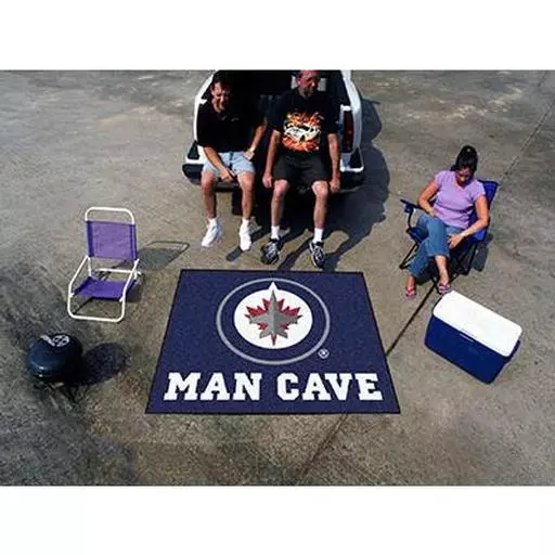 Winnipeg Jets Man Cave Tailgater Rug 5''x6''