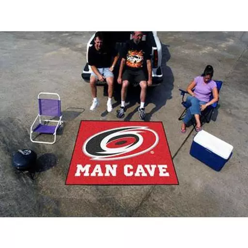 Carolina Hurricanes Man Cave Tailgater Rug 5''x6''