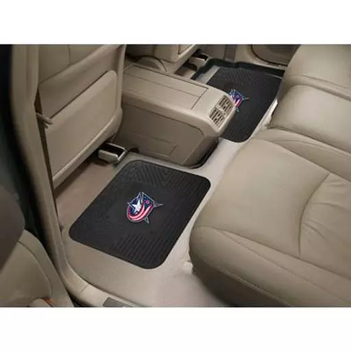 Columbus Blue Jackets Backseat Utility Mats 2 Pack 14"x17"