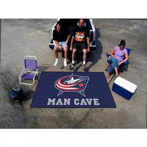 Columbus Blue Jackets Man Cave UltiMat Rug 5''x8''