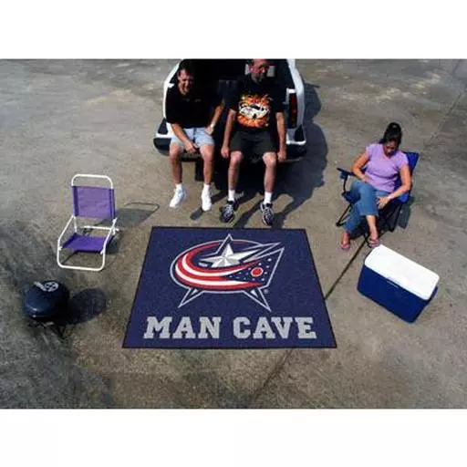 Columbus Blue Jackets Man Cave Tailgater Rug 5''x6''