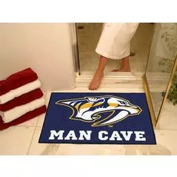 Click here to learn more about the Nashville Predators Man Cave All-Star Mat 33.75"x42.5".