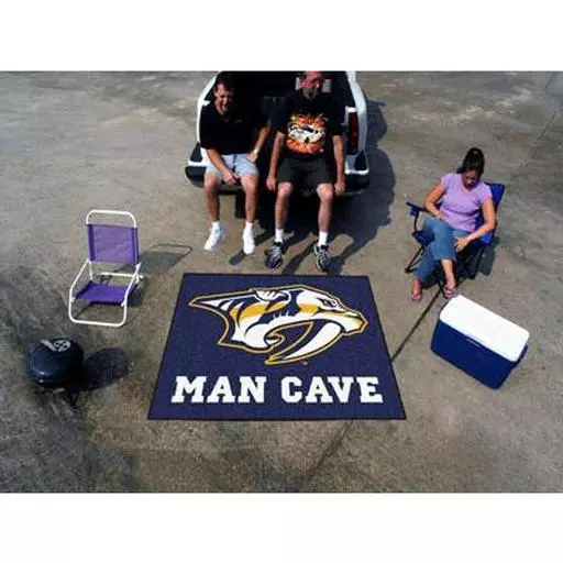 Nashville Predators Man Cave Tailgater Rug 5''x6''