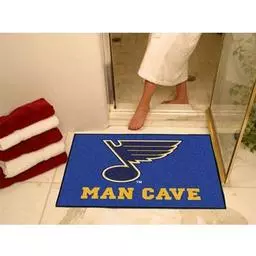 Click here to learn more about the St. Louis Blues Man Cave All-Star Mat 33.75"x42.5".