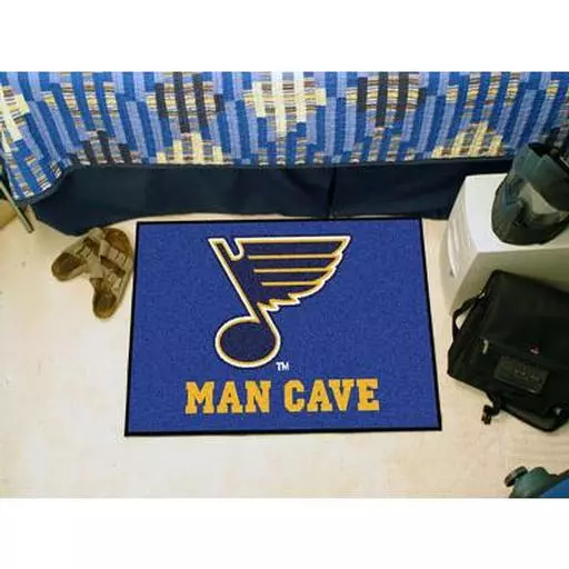 St. Louis Blues Man Cave Starter Rug 19"x30"