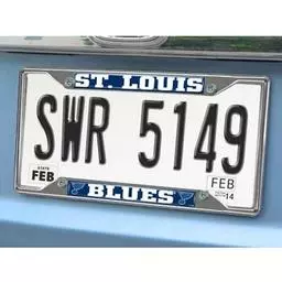 Click here to learn more about the St. Louis Blues License Plate Frame 6.25"x12.25".