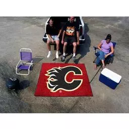 Click here to learn more about the Calgary Flames Tailgater Rug 5''x6''.