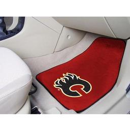 Click here to learn more about the Calgary Flames 2-pc Printed Carpet Car Mats 17"x27".