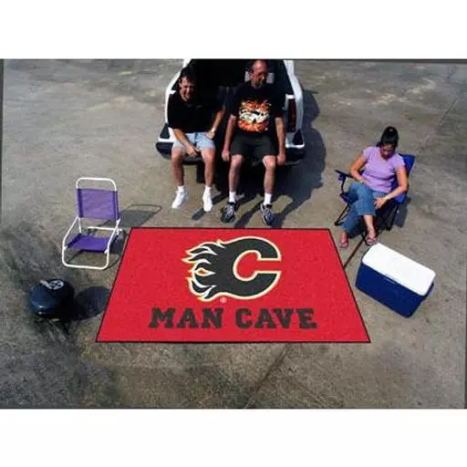 Calgary Flames Man Cave UltiMat Rug 5''x8''