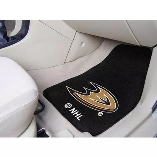 Anaheim Ducks 2-pc Printed Carpet Car Mats 17"x27"