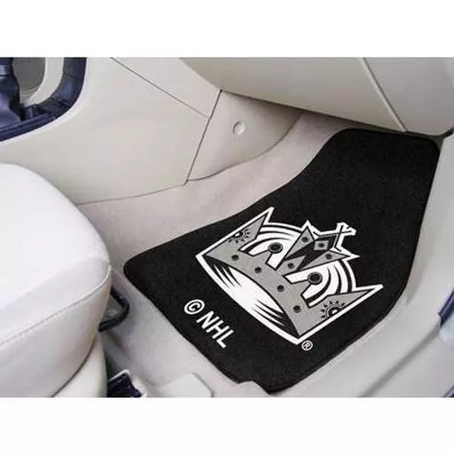 Los Angeles Kings 2-pc Printed Carpet Car Mats 17"x27"