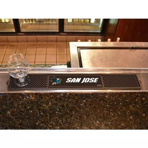 San Jose Sharks Drink Mat 3.25"x24"