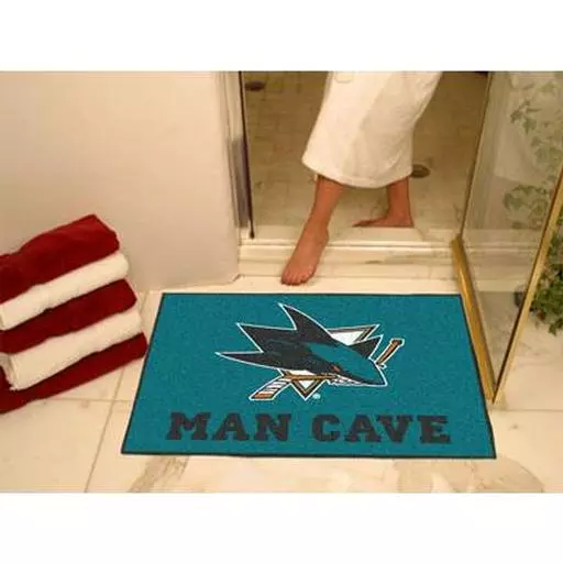 San Jose Sharks Man Cave All-Star Mat 33.75"x42.5"