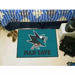 Click here to learn more about the San Jose Sharks Man Cave Starter Rug 19"x30".