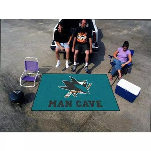 San Jose Sharks Man Cave UltiMat Rug 5''x8''