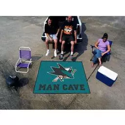 Click here to learn more about the San Jose Sharks Man Cave Tailgater Rug 5''x6''.