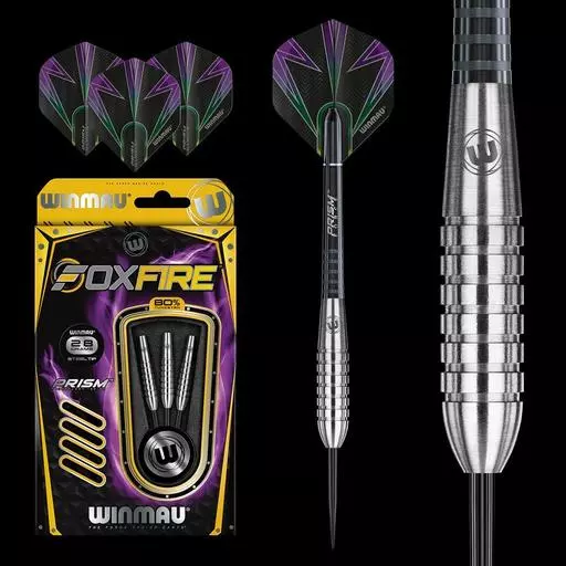 Winmau Foxfire 80% Tungsten Steel Tip Darts 