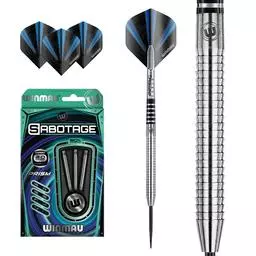 Click here to learn more about the Winmau Sabotage Tungsten Steel Tip Darts.