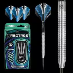 Click here to learn more about the Winmau Sabotage Tungsten Steel Tip Darts.