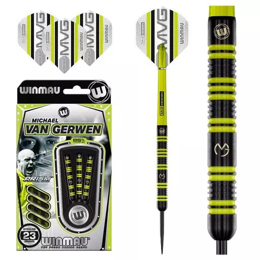 Winmau MvG Pro-Series 85% Tungsten Alloy Steel Tip Darts