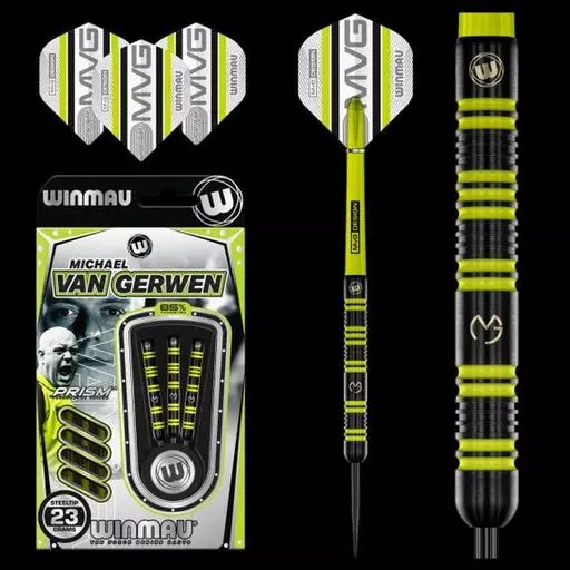 Winmau MvG Pro-Series 85% Tungsten Alloy Steel Tip Darts