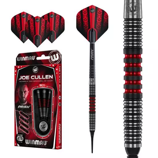 Winmau Joe Cullen 18 gram barrel/20 gram full 90% Tungsten Alloy Soft Tip Darts