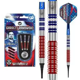 Click here to learn more about the Winmau Garrett Rakowski - 20 gram 90% Tungsten alloy.