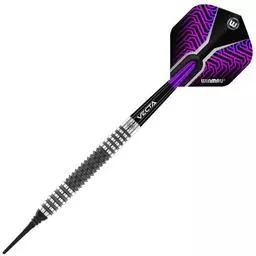 Click here to learn more about the Winmau Kairos 2: 20 gram 90% Tungsten alloy Soft Tip Dart.