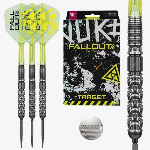 Target Darts Luke Littler Nuke Fallout 90% SP 22 Gram Steel Tip Dart
