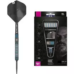 Click here to learn more about the ADRIAN LEWIS BLACK SP steel tip darts.
