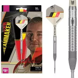 Click here to learn more about the DIMITRI VAN DEN BERGH GEN 1 SP 90% Tungsten Steel Tip Darts.