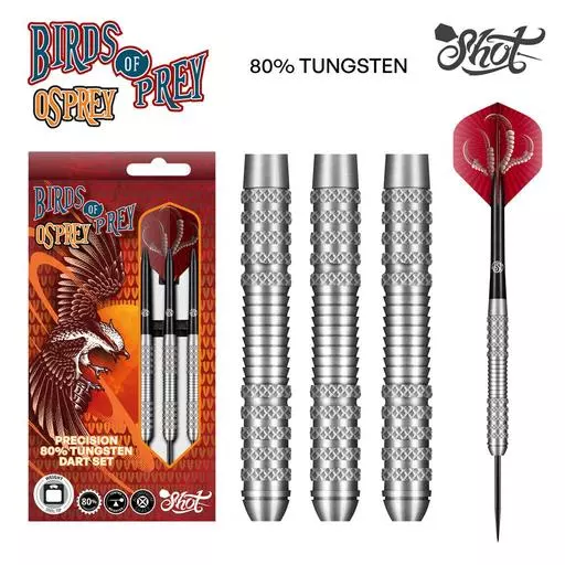 Shot! Darts BIRDS OF PREY OSPREY STEEL TIP DART SET