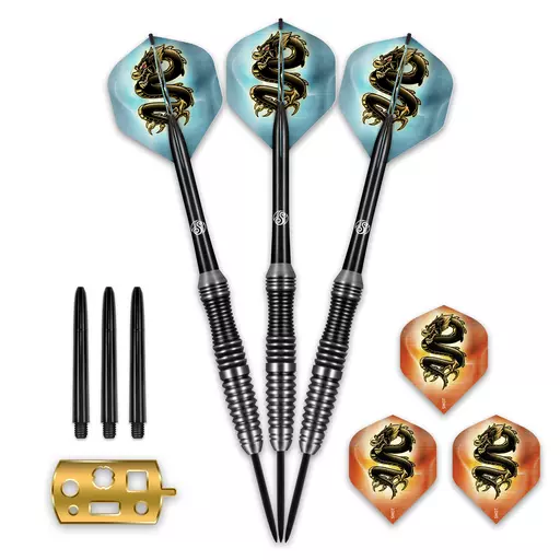 Shot! Darts SHOT SCIMITAR STEEL TIP DARTS SET - PROFESSIONAL STAINLESS STEEL