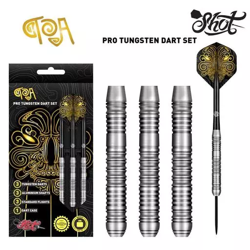 Shot! Darts TOA STEEL TIP DART SET - PRO TUNGSTEN DART BARRELS