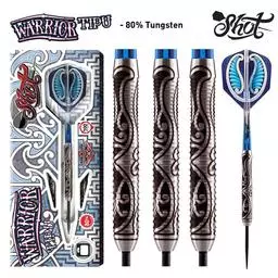 Click here to learn more about the Shot! Darts Warrior Tipu 80% Tungsten Steel Tip Darts 23 Grams.