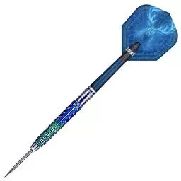 Click here to learn more about the Shot! Darts Celt Merlin Steel Tip Dart Set-95% Tungsten Barrels 23 Grams.
